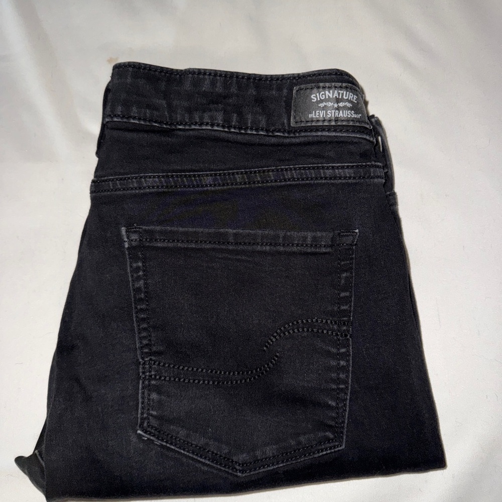 Levi's Black Jeans with Subtle Texture